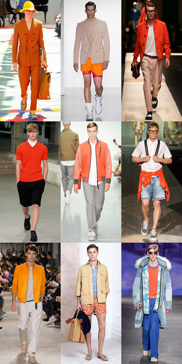 Мужская мода - оранжевый цвет